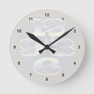 Perle von fünf Minuten Runde Wanduhr
