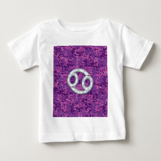 Perle wie Krebs Zodiac Sign auf der digitalen Camo Baby T-shirt (Vorderseite)