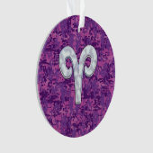 Perle wie Widder-Tierkreis-Symbol-Digital-Tarnung Ornament (Vorderseite)