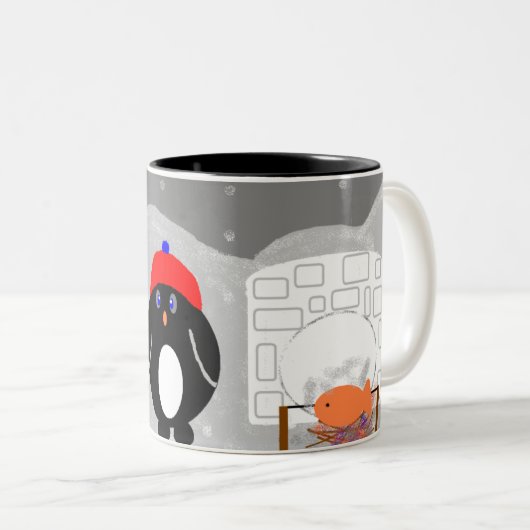 Perle Zweifarbige Tasse (VorderseiteRechts)