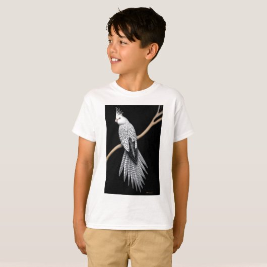 Perlegescheckter Cockatiel scherzt T - Shirt (Vorne ganz)