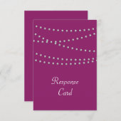 Perlen auf der Magenta-UAWG RSVP Karte (Vorne/Hinten)