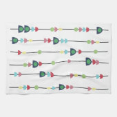 Perlen auf Strings Teetuch Geschirrtuch (Horizontal)