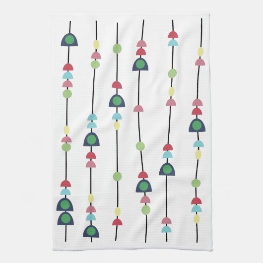 Perlen auf Strings Teetuch Geschirrtuch (Vertikal)