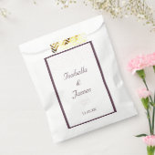 Perlen auf weißer und kaskadenförmiger Hochzeit Geschenktütchen (Versiegelt)