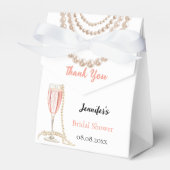 Perlen aus Brautparty Prosecco Geschenkschachtel (Vorderseite)