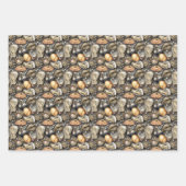 Perlen aus niedlichen Austern-Muscheln Geschenkpapier Set (Vorderseite 3)