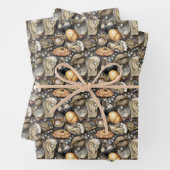 Perlen aus niedlichen Austern-Muscheln Geschenkpapier Set (Beispiel)
