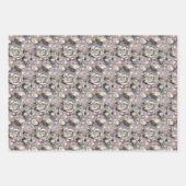 Perlen aus niedlichen Austern-Muscheln Geschenkpapier Set (Vorderseite)