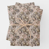 Perlen aus niedlichen Austern-Muscheln Geschenkpapier Set (Beispiel)