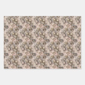 Perlen aus niedlichen Austern-Muscheln Geschenkpapier Set (Vorderseite)