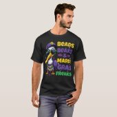 Perlen, Beaks und Mardi Gras Freaks T-Shirt (Vorne ganz)