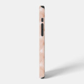 Perlen-Beige-Lederstruktur iPhone Hülle (Linke Seite)