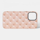 Perlen-Beige-Lederstruktur iPhone Hülle (Rückseite (Horizontal))