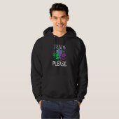 Perlen bitte Mardi Gras Hoodie (Vorne ganz)