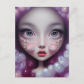Perlen & Blasen Girl Postkarte (Vorderseite)