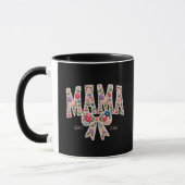 Perlen-Blumen-Mama-Uni-Mutterschaft-Kunst Tasse (Links)