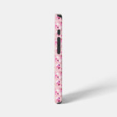 Perlen, Blumen und Rosa iPhone Hülle (Linke Seite)