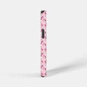 Perlen, Blumen und Rosa iPhone Hülle (Rechte Seite)