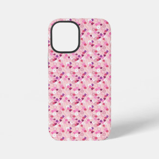 Perlen, Blumen und Rosa iPhone 12 Mini Hülle