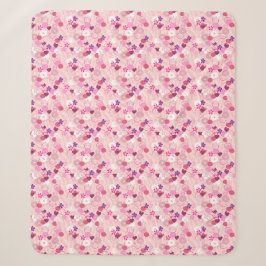 Perlen, Blumen und Rosa Sherpadecke