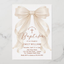 Perlen Bogen Mädchen Taufe