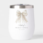 Perlen Bow Sie bindet das Brautparty des Knotens (Vorderseite)