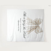 Perlen Bow Sie bindet das Brautparty des Knotens Wandteppich (Vorderseite (Horizontal))