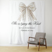 Perlen Bow Sie bindet das Brautparty des Knotens Wandteppich (Beispiel)