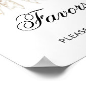 Perlen Bow Sie bindet die Knochenstützen Poster (Ecke)