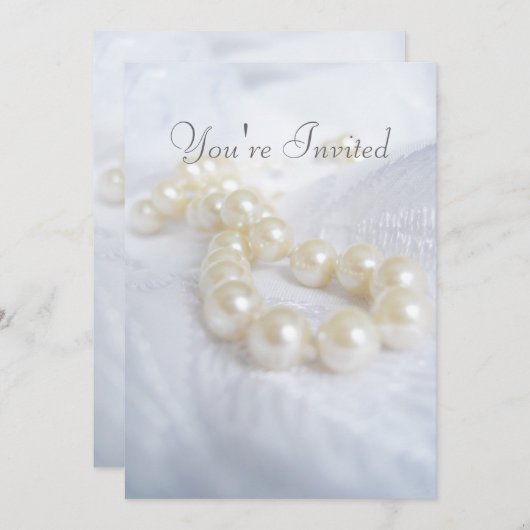 Perlen der Mutter Einladung (Vorne/Hinten)