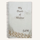 Perlen der Weisheit Elegant Stilvoll anpassbar Notizblock (Vorderseite)