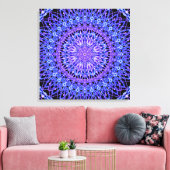Perlen des Lichts Mandala Leinwanddruck (Insitu (Wohnzimmer))