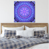 Perlen des Lichts Mandala Leinwanddruck (Insitu (Schlafzimmer))