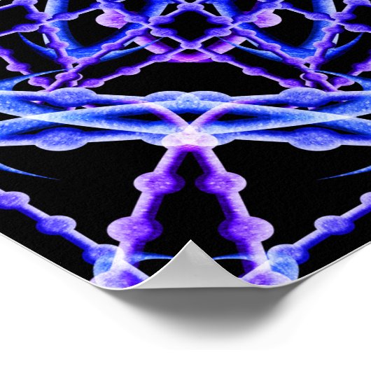 Perlen des Lichts Mandala Poster (Ecke)