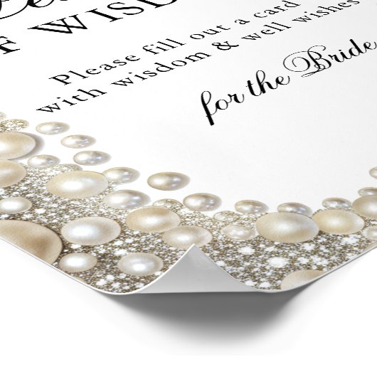 Perlen des Weisheit-Brautparty Poster (Ecke)