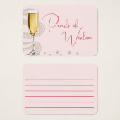 Perlen des Weisheitsspiels Brautparty (Vorne & Hinten)