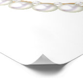 Perlen des Weisheitszeichens Brautparty Poster (Ecke)