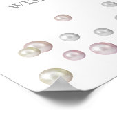Perlen des Weisheitszeichens Brautparty Poster (Ecke)