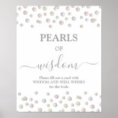 Perlen des Weisheitszeichens Brautparty Poster (Vorne)