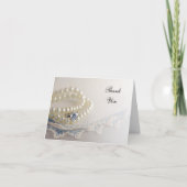 Perlen, Diamantring, Blue Lace Wedding Danke (Vorderseite)