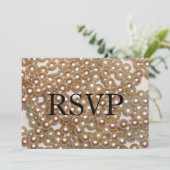 Perlen Einladung (Stehend Vorderseite)