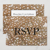 Perlen Einladung (Vorne/Hinten)