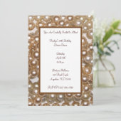 Perlen Einladung (Stehend Vorderseite)