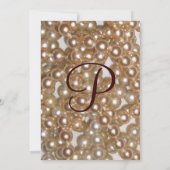 Perlen Einladung (Rückseite)