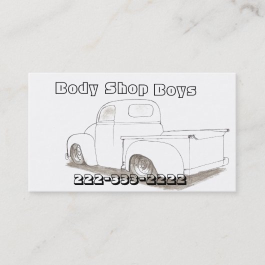 Perlen-EndVisitenkarten Automobil Visitenkarte (Vorderseite)