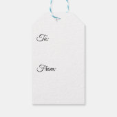 Perlen, Federn und Mardi Gras Maske Geschenkanhänger (Rückseite)