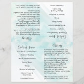 Perlen-Feier-des-Lebens-Gefaltetes-Bestattungsprog Flyer (Hinten)