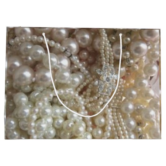 Perlen-Foto Große Geschenktüte (Rückseite)