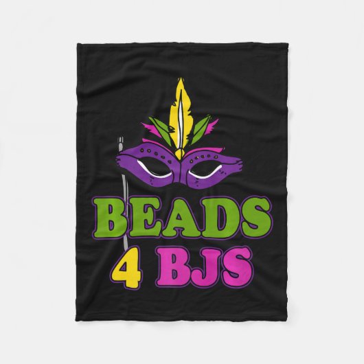 Perlen für Bjs Dirty Mardi Gras Fleecedecke (Vorderseite)
